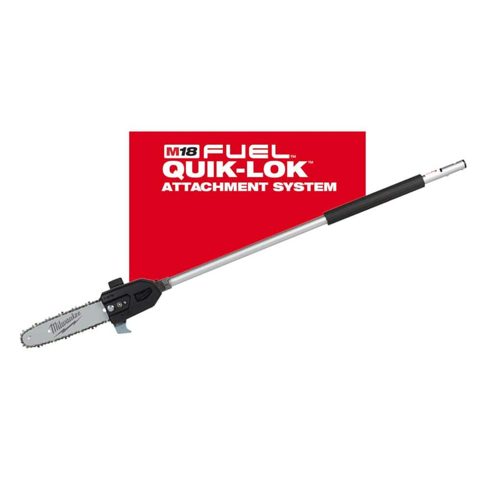 Milwaukee M18 FUEL QUIK LOK 10 in. Pole Saw Attachment Tool Only 49 16 2720 The Home Depot