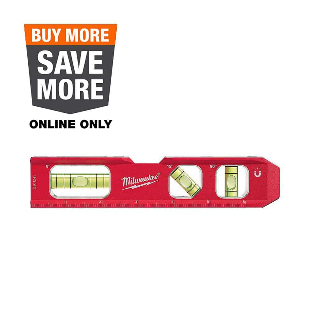 Milwaukee 7 in. Billet Torpedo Level 48-22-5107 - The Home Depot