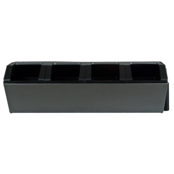 Pride Garden Products Vesi 7 in. L x 22.5 in. W x 7 in. H Gray Plastic Self-Watering Wall Planter