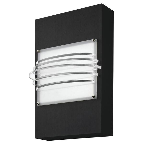 Lithonia Lighting LED Shallow Box Matte Black Sconce