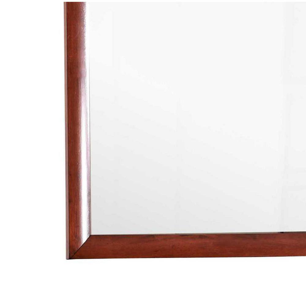 Marilla Modern Cherry Wood Framed Dresser Mirror 35" x 39"