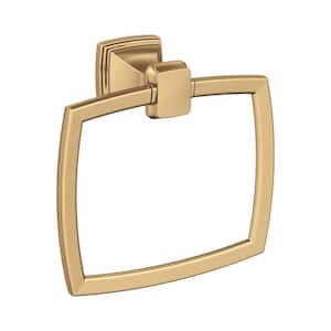 Tossana Champagne Brass Towel Ring