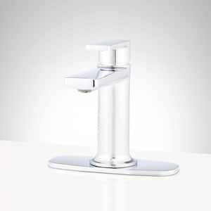 Berwyn Single Handle Bathroom Faucet with Deckplate and Drain Kit Included in Chrome