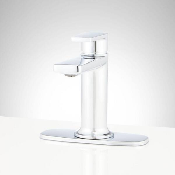SIGNATURE HARDWARE Berwyn Single Handle Bathroom Faucet with Deckplate