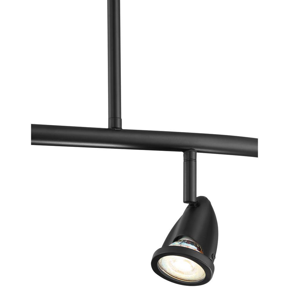 Cobra Black Steel Adjustable Linear LED Spot Light Pendant