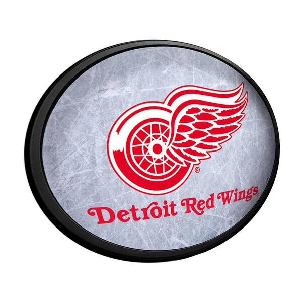 Detroit Red Wings Oval Slimline Lighted Wall Sign