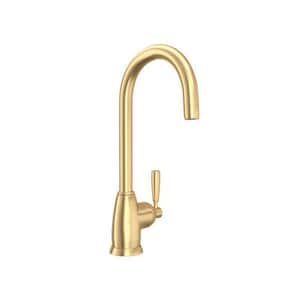 Holborn Double Handle Bar Faucet in Satin English Gold