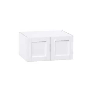 Mancos Bright White Shaker Assembled Deep Wall Kitchen Bridge Cabinet (30 in. W X 15 in. H X 24 in. D)