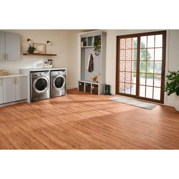 Bruce Plano Marsh 22 MIL 7 in. W x 48 in. L Waterproof Click Lock Luxury Vinyl Plank Flooring (19 sq. ft./ Case)
