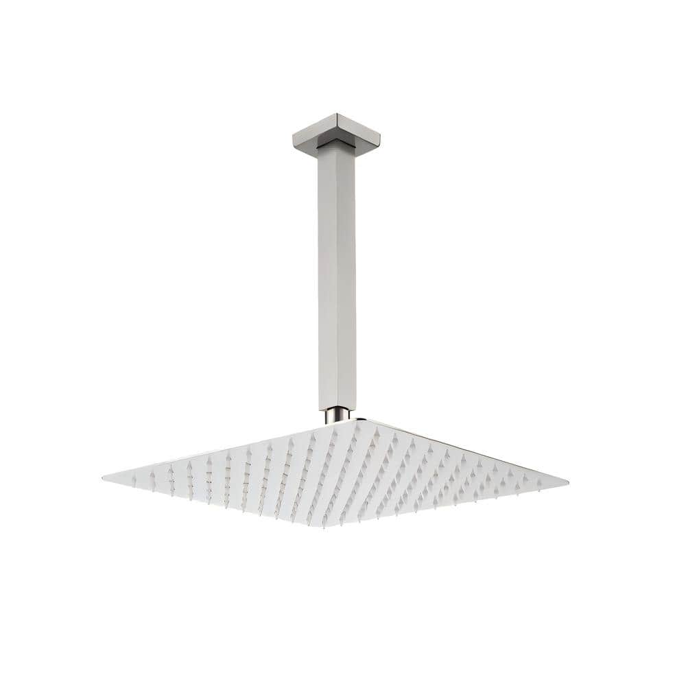 1-Spray Patterns with 2.5 GPM 0 in Ceiling Mount Rain Fixed Shower Head in Brushed Nickel price history on PriceWatchPro