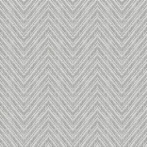 Glynn Chevron Grey Textured Paper Wallpaper Sample