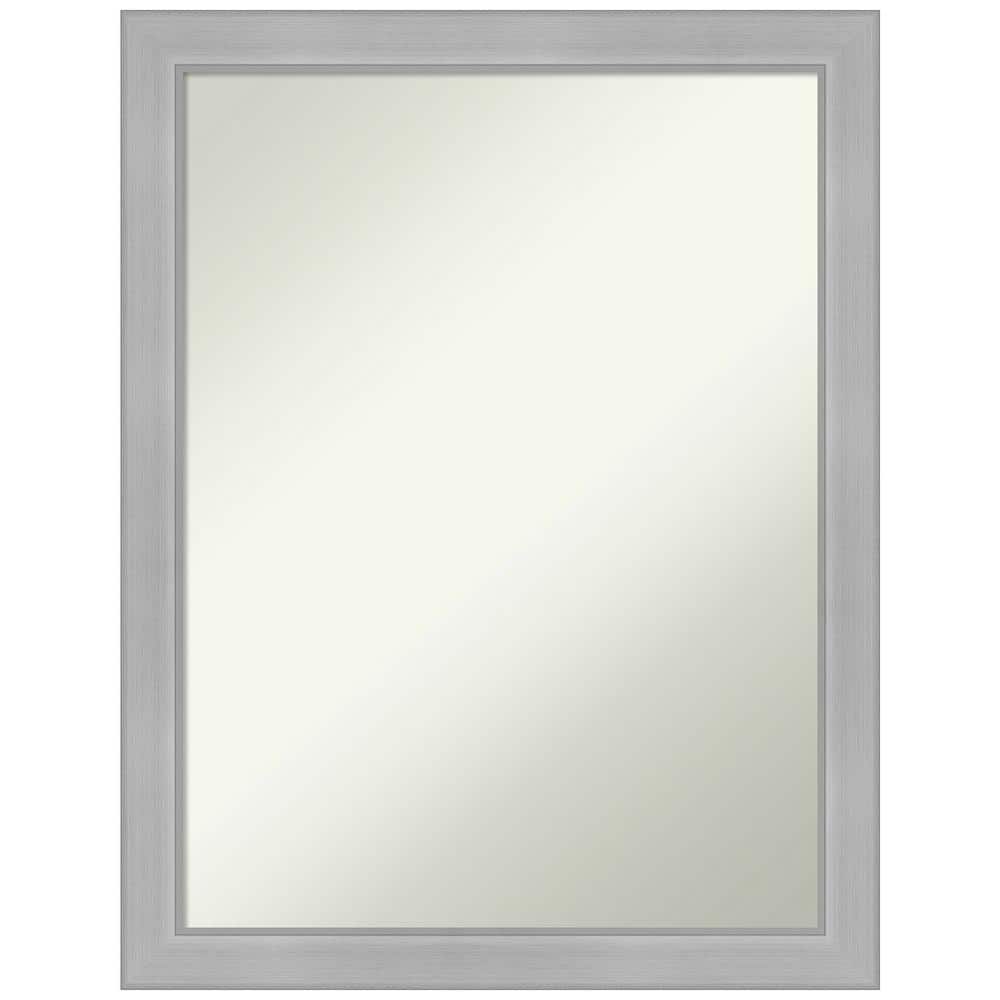 Vista Brushed Nickel Rectangular Bathroom Vanity Mirror