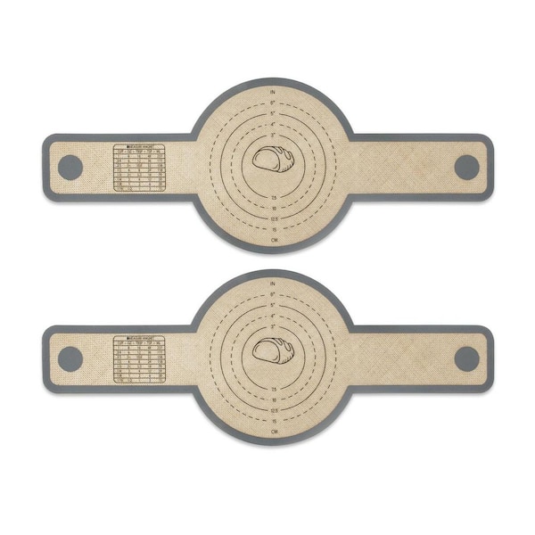 Silicone Bread Sling Non Stick Baking Mat with Long Handles Heat Resistant Easy Clean for Dutch Oven 2 Pieces