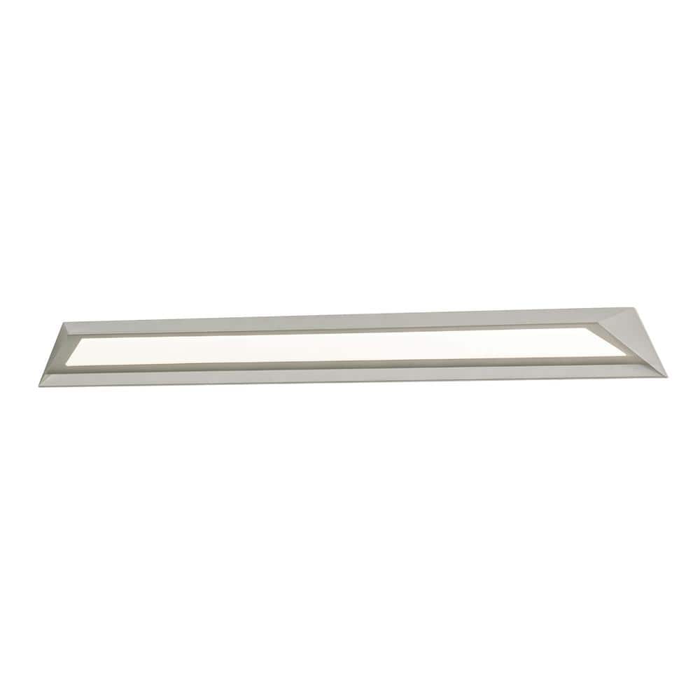 AFX Ryland 38 in. Satin Nickel LED Vanity Light Bar with White Shade  RYDV380436L30D2SN The Home Depot
