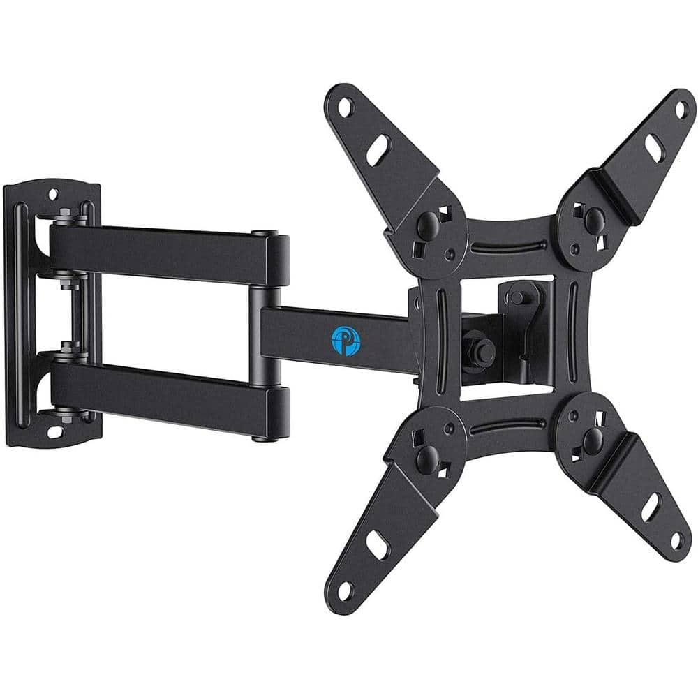 Etokfoks Full Motion TV Monitor Wall Mount Bracket for Most 13 in. 42 in. LED LCD Flat Curved Screen TVs & Monitors up to 44 lbs., Black -  MLPH005LT209