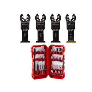 Freeman Oscillating Multi-Function Power Tool with Bag and (55-Piece)  Impact Driver Bits and Oscillating Blades Kit with Case PMTC55K - The Home  Depot