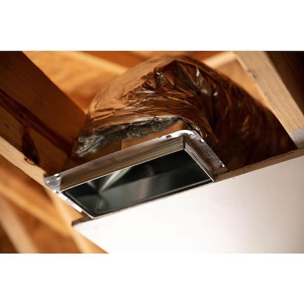10 in. x 6 in. to 6 in. Universal Register Box with Flange
