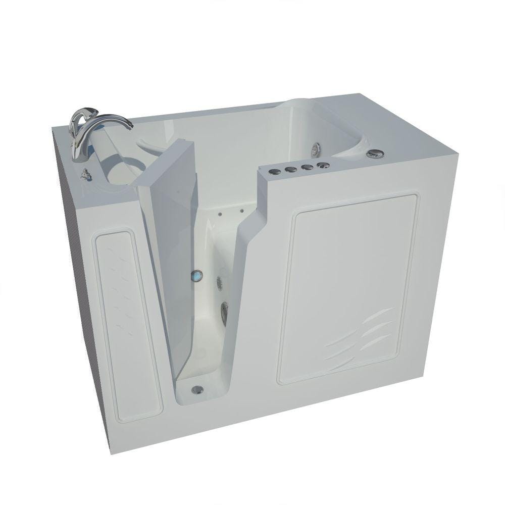 Nova Heated 4.4 ft. Walk-In Air and Whirlpool Jetted Tub in White with Chrome Trim price history on PriceWatchPro