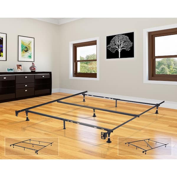 Kings Brand Furniture Adjustable Twin, Bed Frame Center Support Leg Home Depot