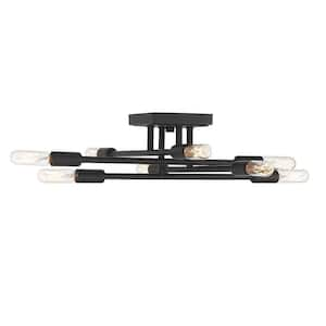 lyrique 8 light semi flush