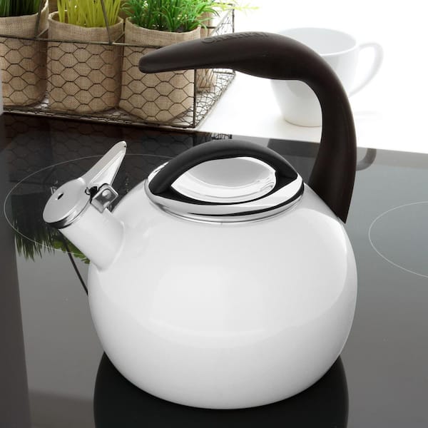 Farberware Luna 2.5 qt Tea Kettle, Aqua, Blue