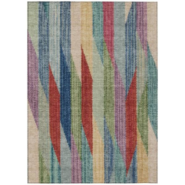 Chantille Machine Washable Indoor/Outdoor Abstract ACN2720 Blue 10 ft. x 14 ft. Area Rug
