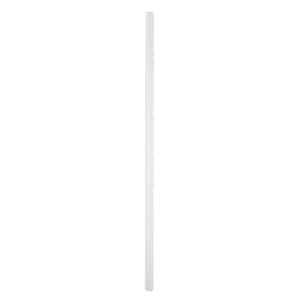 26 in. x .75 in. White Aluminum Round Classic Baluster (10-Pack)