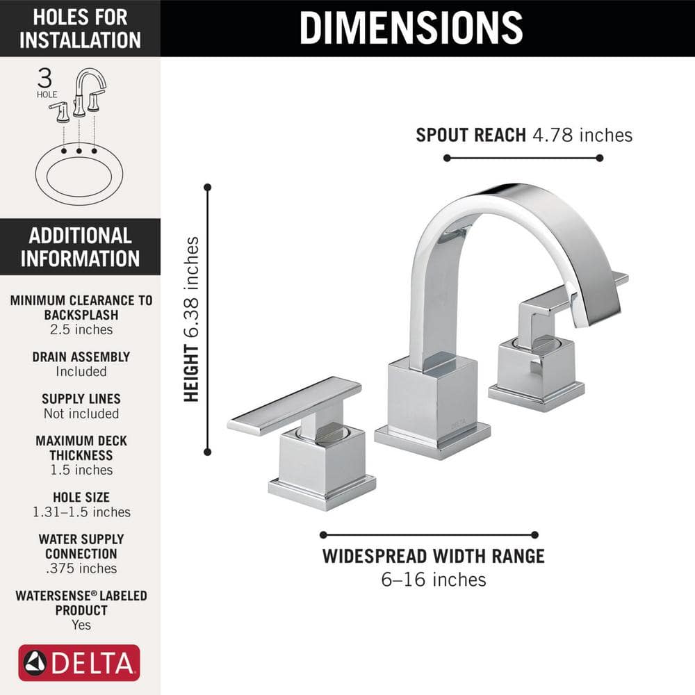 Elegant Arc Chrome Widespread Bathroom Faucet with Metal Handles