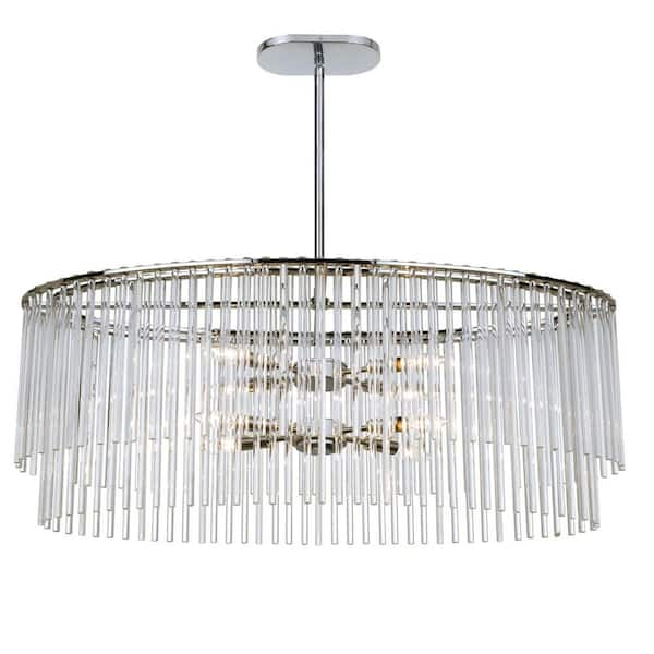 Crystorama Bleecker 8-Light Polished Chrome Chandelier