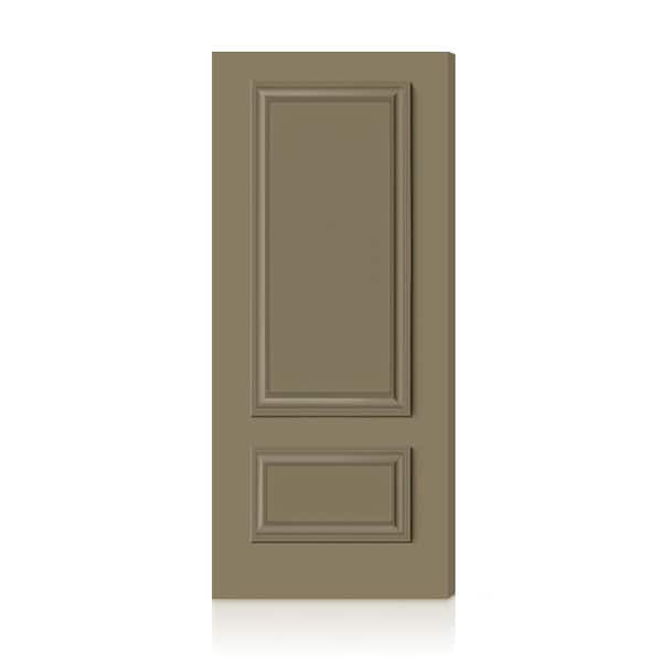 Palazzo 2 Panel 36 in. x 96 in. Olive Green Hollow Core Composite Interior Door Slab