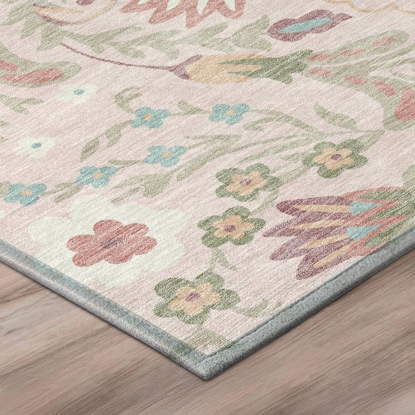 Chantille Machine Washable Indoor/Outdoor Abstract ACN3049 Pink 3 ft. x 4 ft. Area Rug
