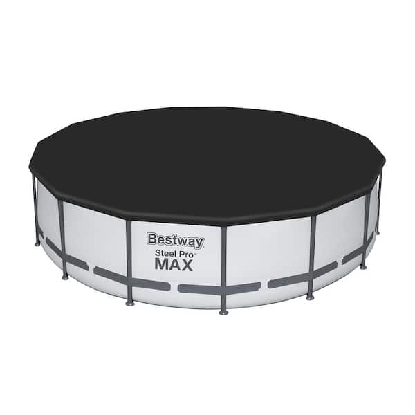 Bestway 15 ft. x 48 in. Steel Pro Max Round Frame 180 in. Above Ground Swimming Pool Set