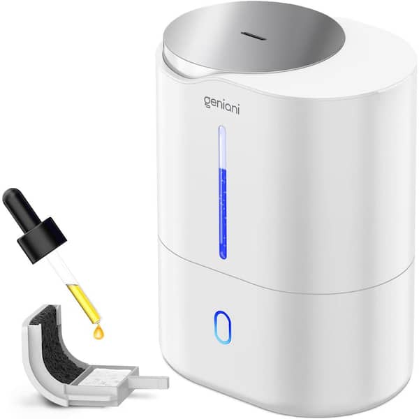 Geniani 1.05gal Top Fill Cool Mist Humidifier For Bedroom 356sqf Coverage, Aroma Diffuser Humidifier