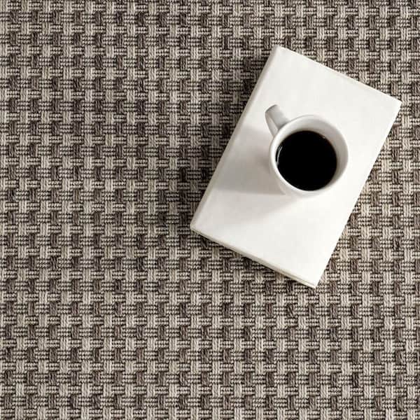 AYA　1002 nuLOOM Alayna Textured Geometric Light Grey 4 ft. x 6 ft