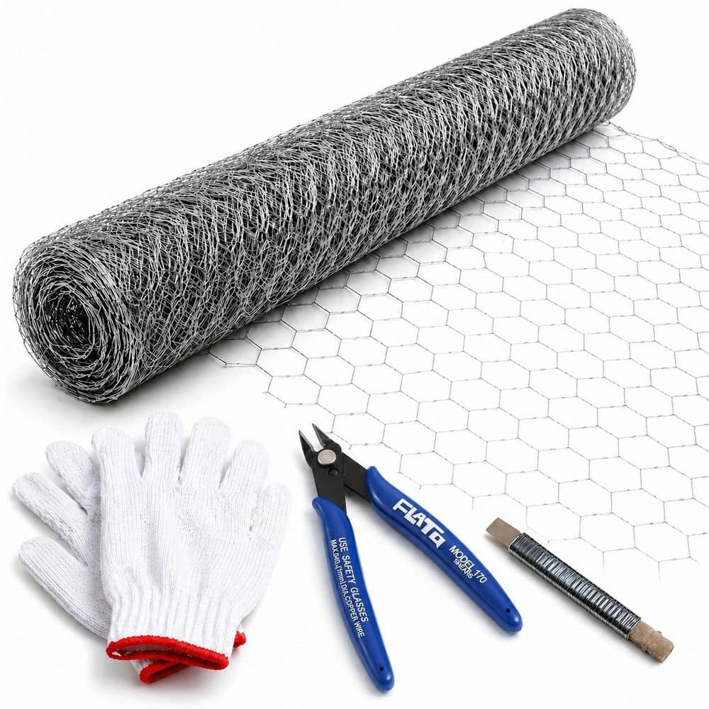 3 ft. x 100 ft. 21-Gauge Galvanized Metal Rust-Resistant Hexagonal Mesh Garden Net price history on PriceWatchPro