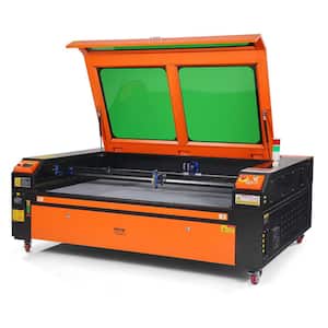 130-Watt CO2 Laser Engraver 35 x 55in. 19.7 IPS Laser Cutter Machine with 2-Way Pass Air Assist for Wood Acrylic Fabric