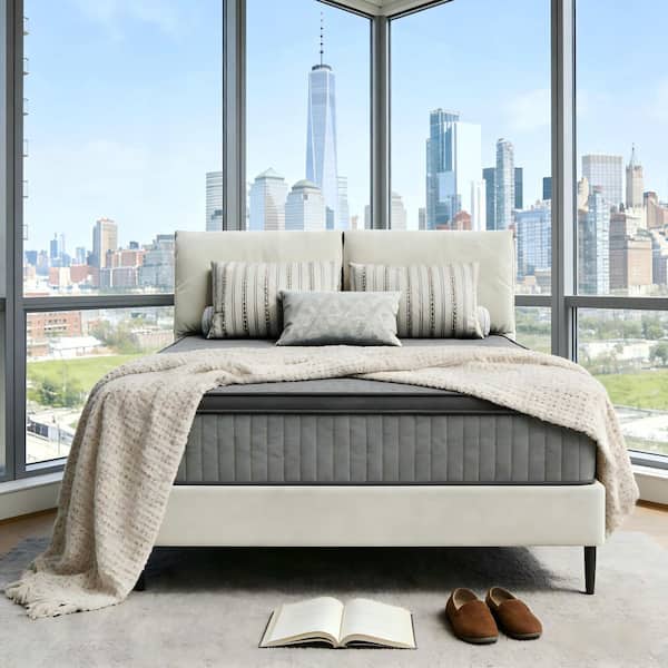 King Medium Firm 14 in. Hybrid Mattress, Suitable for All Sleeping Positions