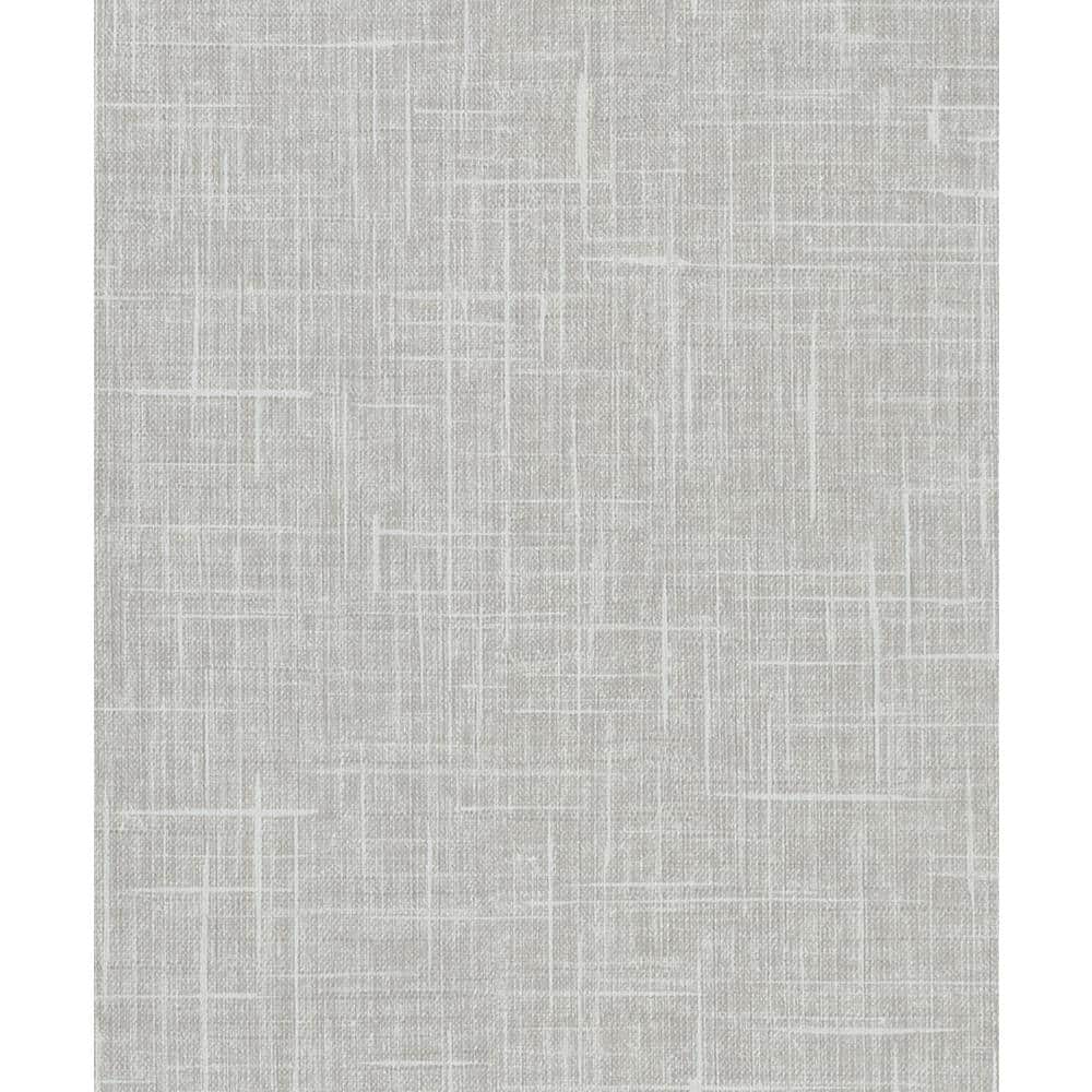 Stannis Grey Linen Texture Grey Wallpaper Sample