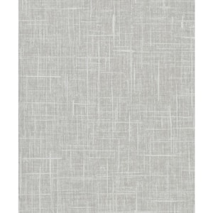 Stannis Grey Linen Texture Vinyl Strippable Wallpaper (Covers 60.8 sq. ft.)