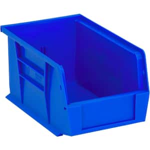 Ultra Series 2.40 qt. Stack and Hang Storage Tote Bin in Blue (12-Pack)
