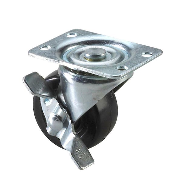 Richelieu Hardware General Duty Caster 60 kg - Swivel with Brake- 2 In.-DISCONTINUED