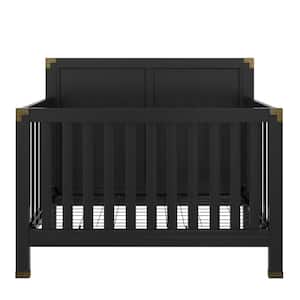 Mylan Black 5-in-1 Convertible Crib and Nursery Furniture