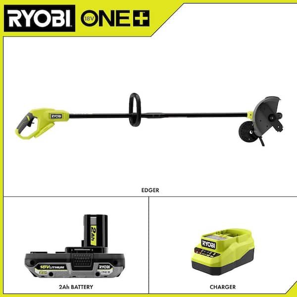 ONE+ 18V 8 in. Cordless Battery Stick Lawn Edger with 2.0 Ah Battery & Charger