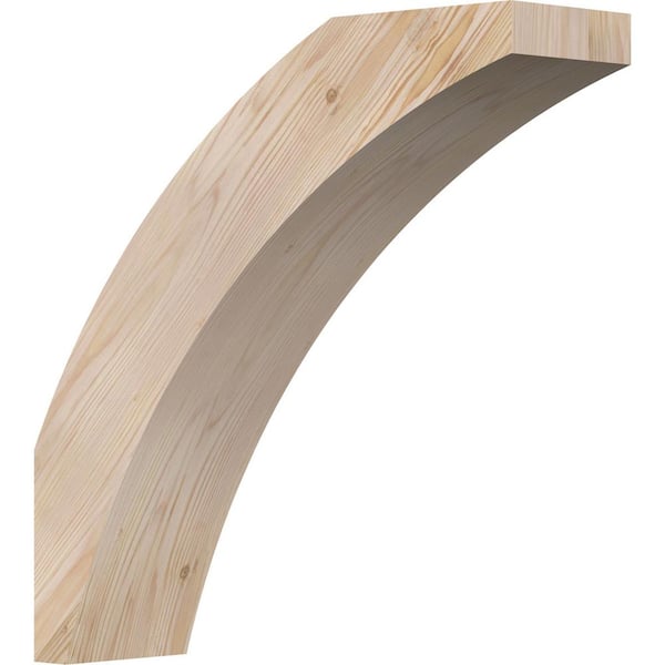 Ekena Millwork 5 1/2"W x 20"D x 20"H Thorton Smooth Knee Brace, Douglas Fir