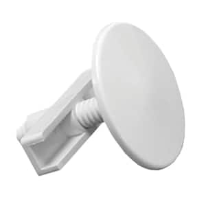 1-3/4 in. O.D. x 3 in. L ABS Plastic Kitchen Sink Hole Cover with Wingnut in Polar White