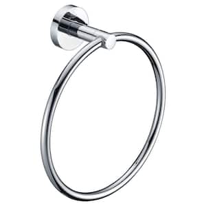 Caster Series Towel Ring in Polished Chrome