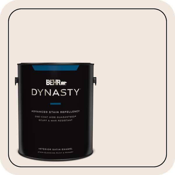 BEHR DYNASTY 1 gal. #RD-W06 Soothing Pink Satin Enamel Interior Stain-Blocking Paint and Primer