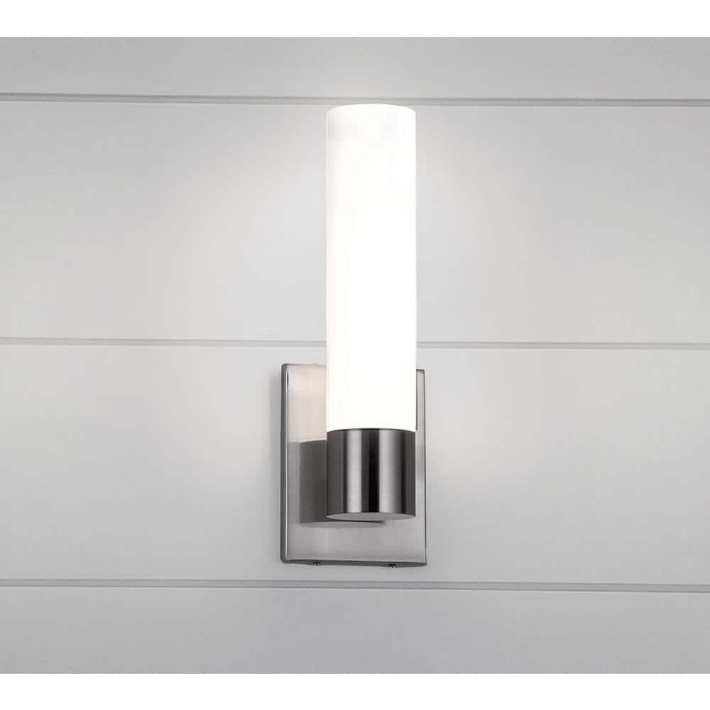 Modern 18" Brushed Nickel LED Vanity Sconce for Outdoor Use