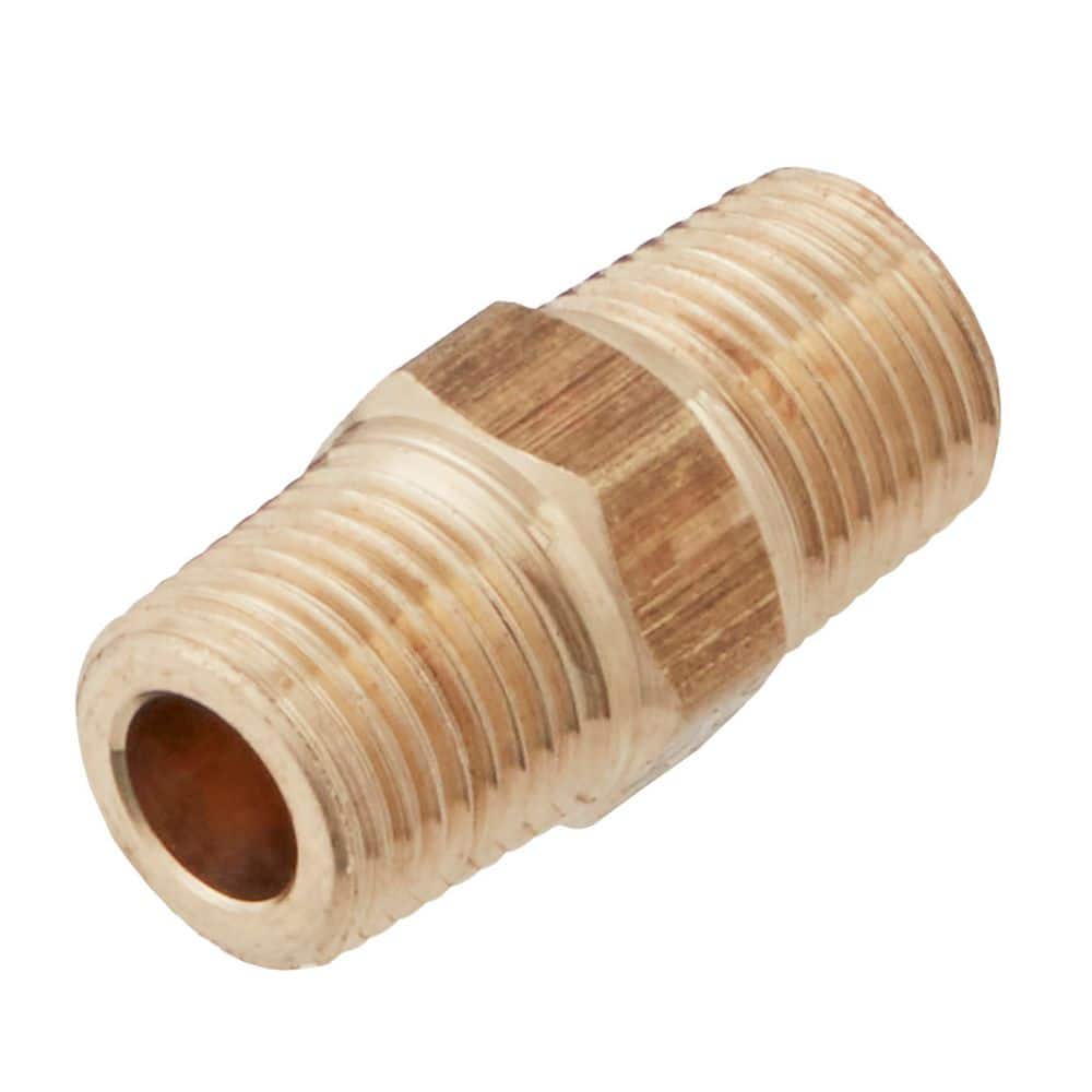 アイネス　NBP Everbilt 1/8 in. x Close MIP Brass Hex Nipple Fitting 802669 - The