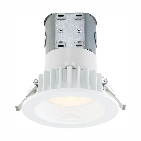 EnviroLite Easy Up 4 in. White Integrated LED Recessed Kit